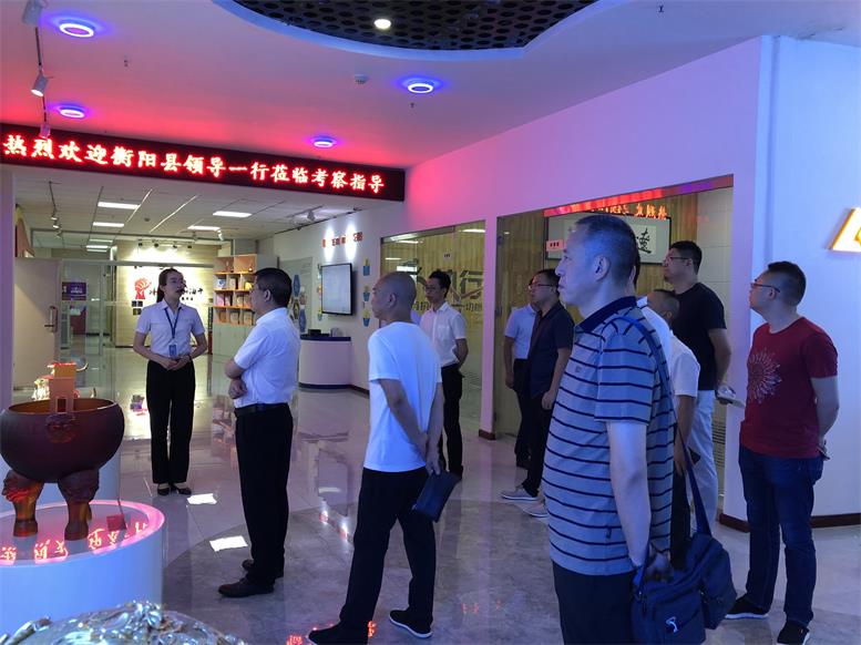 湖南省衡阳县常务副县长王苏龙一行莅临Galaxy银河国际集团考察财路大数据项目